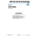 hdr-hc1, hdr-hc1e, hdr-hc1ek, hdr-hc1k (serv.man5) service manual