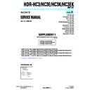 Sony HDR-HC3, HDR-HC3E, HDR-HC3EK, HDR-HC3K (serv.man5) Service Manual