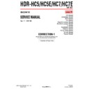 Sony HDR-HC5, HDR-HC5E, HDR-HC7, HDR-HC7E (serv.man8) Service Manual