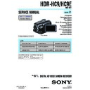 Sony HDR-HC9, HDR-HC9E (serv.man2) Service Manual