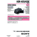 Sony HDR-HC9, HDR-HC9E (serv.man3) Service Manual