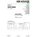 Sony HDR-HC9, HDR-HC9E (serv.man5) Service Manual