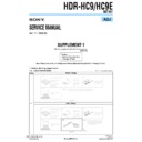 Sony HDR-HC9, HDR-HC9E (serv.man6) Service Manual