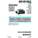 Sony HDR-SR1, HDR-SR1E (serv.man2) Service Manual
