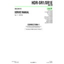 Sony HDR-SR1, HDR-SR1E (serv.man9) Service Manual