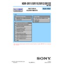 Sony HDR-SR11, HDR-SR11E, HDR-SR12, HDR-SR12E (serv.man3) Service Manual