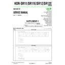 Sony HDR-SR11, HDR-SR11E, HDR-SR12, HDR-SR12E (serv.man5) Service Manual