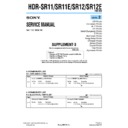 Sony HDR-SR11, HDR-SR11E, HDR-SR12, HDR-SR12E (serv.man7) Service Manual