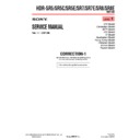 Sony HDR-SR5, HDR-SR5C, HDR-SR5E, HDR-SR7, HDR-SR7E, HDR-SR8, HDR-SR8E (serv.man10) Service Manual