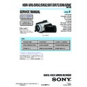 Sony HDR-SR5, HDR-SR5C, HDR-SR5E, HDR-SR7, HDR-SR7E, HDR-SR8, HDR-SR8E (serv.man2) Service Manual