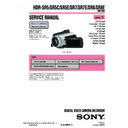 Sony HDR-SR5, HDR-SR5C, HDR-SR5E, HDR-SR7, HDR-SR7E, HDR-SR8, HDR-SR8E (serv.man3) Service Manual