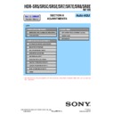 Sony HDR-SR5, HDR-SR5C, HDR-SR5E, HDR-SR7, HDR-SR7E, HDR-SR8, HDR-SR8E (serv.man4) Service Manual