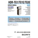Sony HDR-TG1, HDR-TG1E, HDR-TG3E (serv.man2) Service Manual