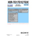 Sony HDR-TG1, HDR-TG1E, HDR-TG3E (serv.man3) Service Manual