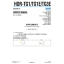Sony HDR-TG1, HDR-TG1E, HDR-TG3E (serv.man5) Service Manual