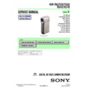 Sony HDR-TG5, HDR-TG5E, HDR-TG5V, HDR-TG5VE, HDR-TG7VE Service Manual