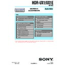 Sony HDR-UX1, HDR-UX1E (serv.man4) Service Manual