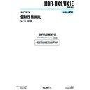 Sony HDR-UX1 (serv.man2) Service Manual