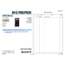 Sony MHS-PM5, MHS-PM5K Service Manual