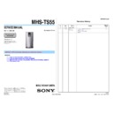 Sony MHS-TS55 Service Manual