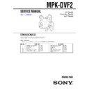 Sony MPK-DVF2 Service Manual