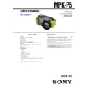 Sony MPK-P5 Service Manual