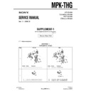 Sony MPK-THG (serv.man2) Service Manual
