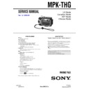 Sony MPK-THG Service Manual
