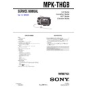Sony MPK-THGB Service Manual