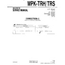 Sony MPK-TRH (serv.man3) Service Manual