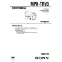Sony MPK-TRV3 Service Manual