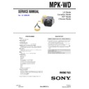 Sony MPK-WD Service Manual