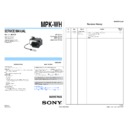 Sony MPK-WH Service Manual