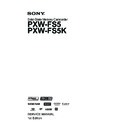 Sony PXW-FS5, PXW-FS5K Service Manual