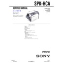 Sony SPK-HCA Service Manual