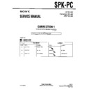 Sony SPK-PC (serv.man3) Service Manual
