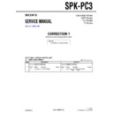 Sony SPK-PC3 (serv.man4) Service Manual