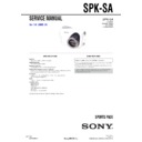 Sony SPK-SA Service Manual