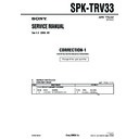 Sony SPK-TRV33 (serv.man2) Service Manual
