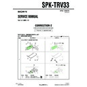 Sony SPK-TRV33 (serv.man3) Service Manual
