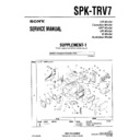 Sony SPK-TRV7 (serv.man2) Service Manual