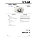 Sony SPK-WA Service Manual