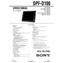 Sony DPF-D100 Service Manual