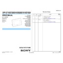 Sony DPF-D1010, DPF-D1020, DPF-D710, DPF-D720, DPF-D810, DPF-D820 Service Manual