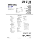 Sony DPF-D72N Service Manual