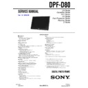 Sony DPF-D80 Service Manual