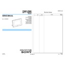 Sony DPF-D95 Service Manual