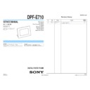 Sony DPF-E710 Service Manual