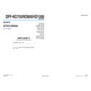 Sony DPF-HD1000, DPF-HD700, DPF-HD800 (serv.man3) Service Manual