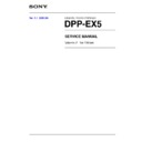 Sony DPP-EX5 (serv.man2) Service Manual